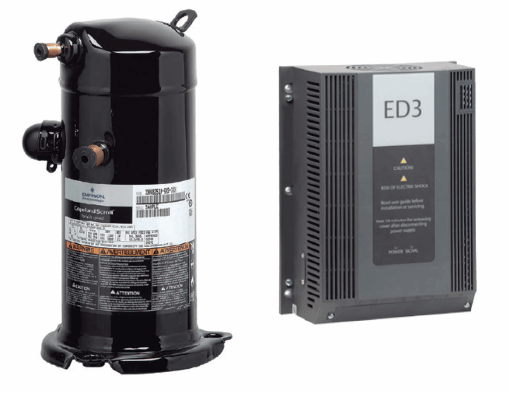 Tecnologia Inverter Copeland e compressore Scroll, la migliore tecnologia Inverter disponibile sul mercato. Incorporiamo il
recupero di calore Inverter che migliora l’efficienza e l’affidabilità