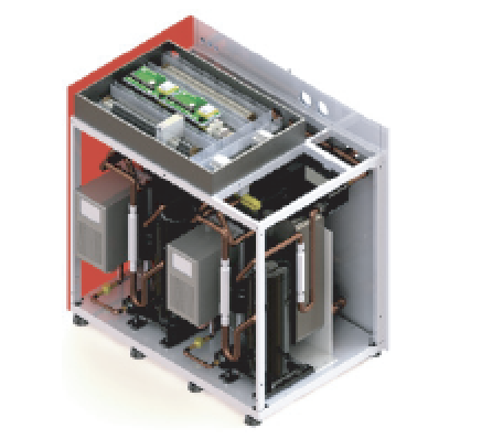 Accessibilità. Sistema di apertura Lift (brevettato) che consente un facile accesso a tutti i componenti all’interno dell’unità.